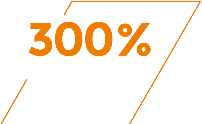  300% de Produtividade  